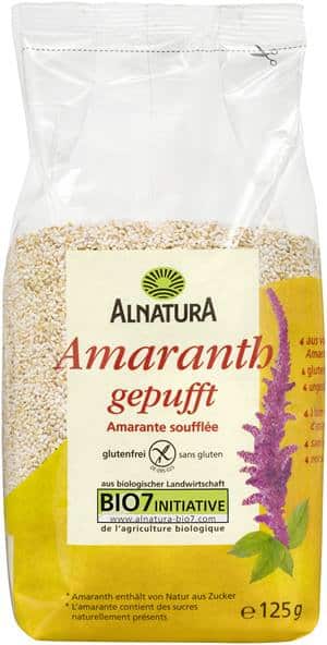ALNATURA BIO AMARANTH GEPUFFT 125G
